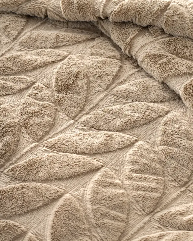 Κουβερλί 240x260 King Size 530gsm Nima Haven Beige 100% Πολυέστερ 2
