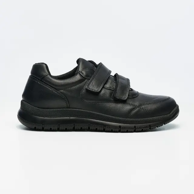 Imac Sneakers Ανδρικό δέρμα Μαύρο IMA/852551 NERO
