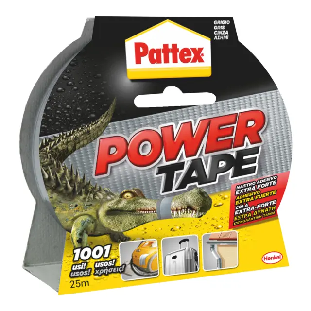 PATTEX POWER TAPE ΤΑΙΝΙΑ ΥΦΑΣΜΑΤΙΝΗ ΑΣΗΜΙ 25M