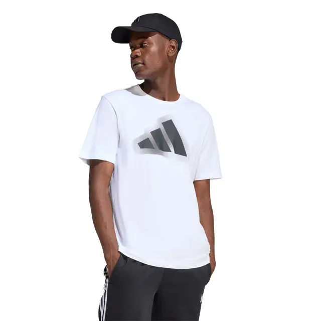 adidas Sportswear Men's Modern Essentials Graphic Tee Άσπρο - Μαύρο JZ4994 (adidas Sportswear) - XXLarge