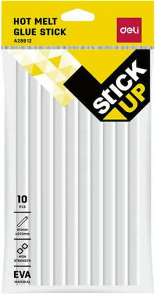 Κόλλα Σιλικόνης 10τεμ Stick Up Διάφανη Φ11x200mm / 231.29912 (Deli)