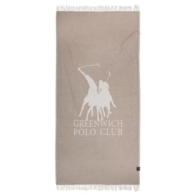 Greenwich Polo Club Πετσετα Θαλάσσης 85Χ170 3904 Ιβουαρ - Σπαγγι 3