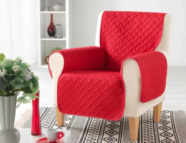 Κάλυμμα Πολυθρόνας Lounge Douceur d'intérieur με διαστάσεις 165x179cm - Red 1610038