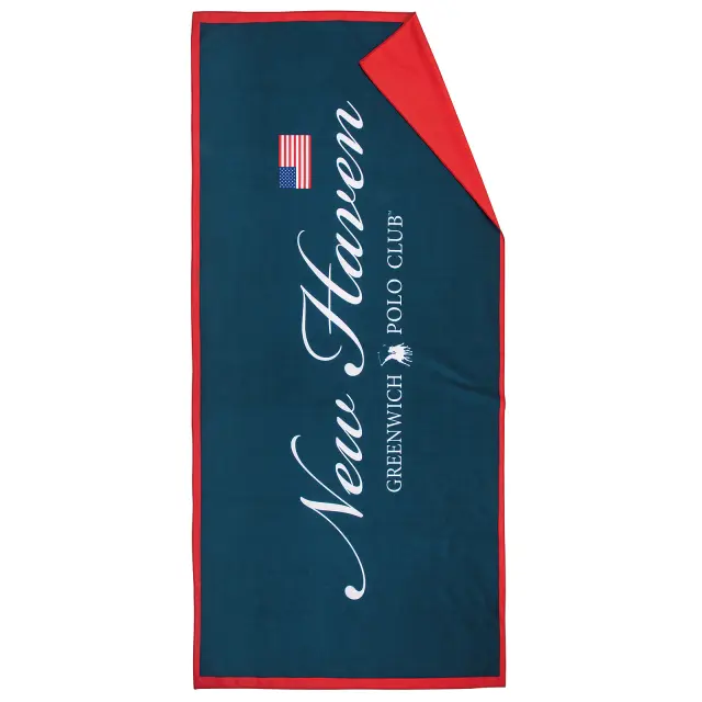 Πετσέτα Θαλάσσης 80x170 280gsm Greenwich Polo Club 4025 Blue-Red 100% Microfiber