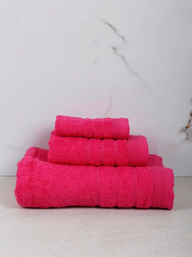Πετσέτα Χίμπουρι 4 Fuchsia Μπάνιου (70x140) Sunshine