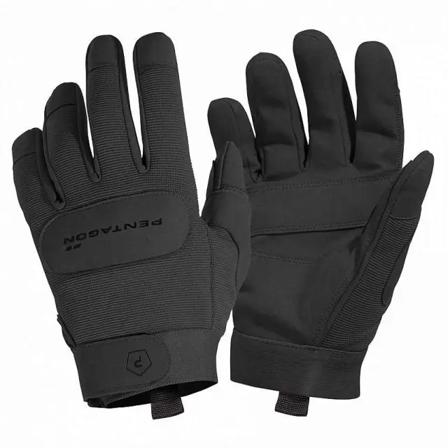 Pentagon Duty Mechanic Gloves-Γάντια για Υπηρεσιακή-Τακτική Χρήση - 01-Black-Μαύρο