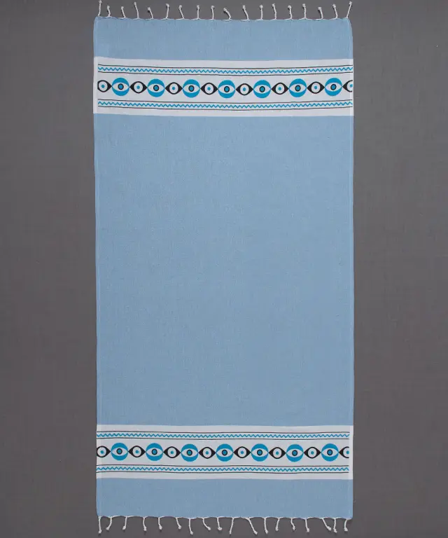 Pestemal nkp707 (90cm x 180cm) σιέλ - -