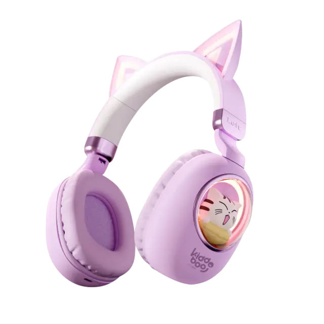 Kiddoboo Delulu Bluetooth Headphones Lavender (KBKID5LVD)