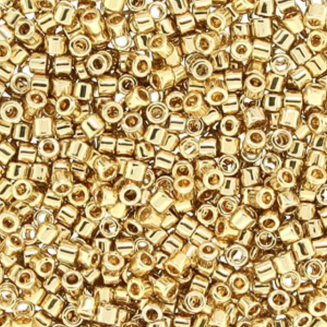 Χάντρα Miyuki Delica 10/0 - DBM0034 - 24K Light Gold Plated ~5gr