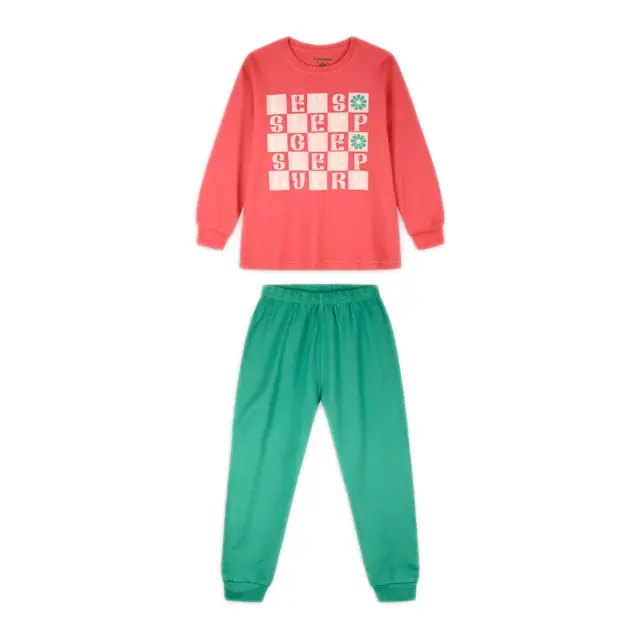 Energiers Παιδική Πυτζάμα Για Κορίτσι Sleep, Χρώμα Aqua Green