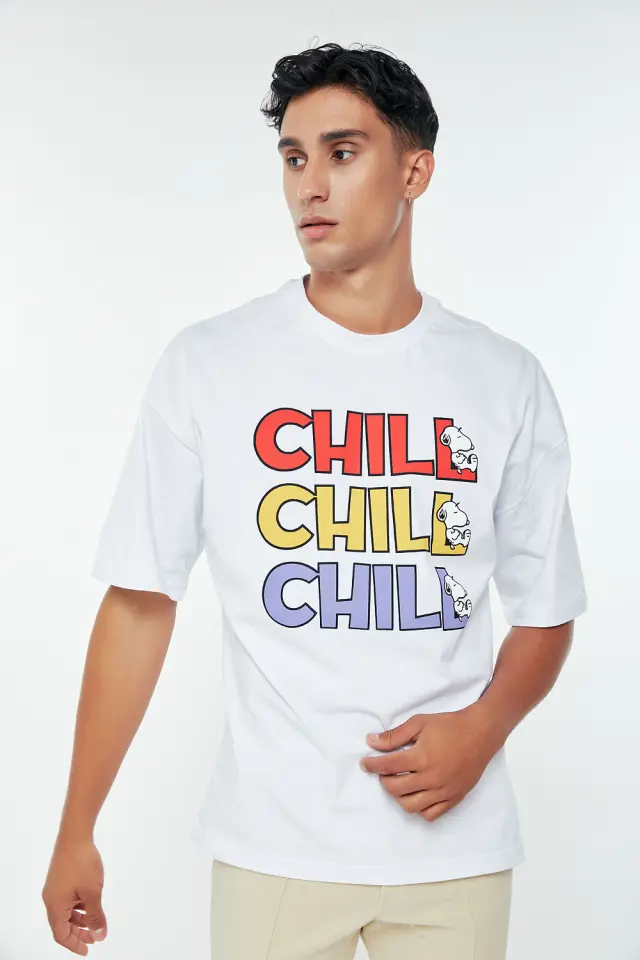 T-Shirt Chill Λευκό