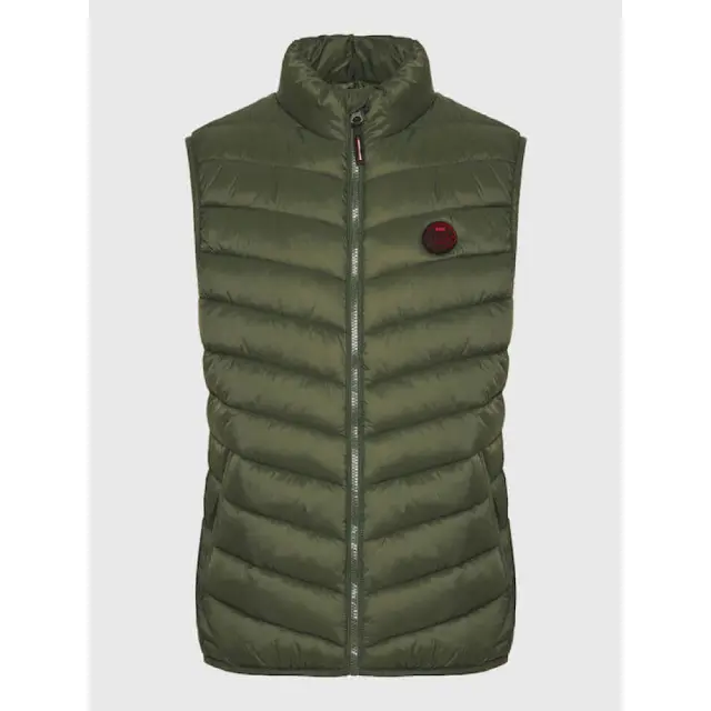 FunkyBuddha Vest Khaki FBM009-001-01 - L