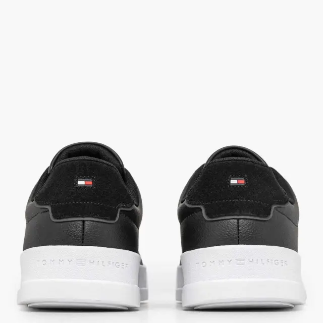 Ανδρικά Δερμάτινα Sneakers Tommy Hilfiger FM0FM05904 BDS Μαύρα Μαύρο - 40 3