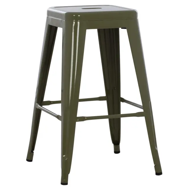 ΣΚΑΜΠΟ ΜΕΣΑΙΟΥ ΥΨΟΥΣ ΜΕΤΑΛΛΙΚΟ FB98573.43 DARK OLIVE GREEN 43x43x67Υεκ.