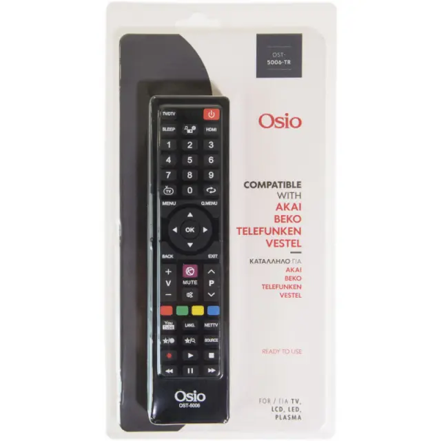 Τηλεχειριστήριο Για Τηλεοράσεις Akai, Beko, Telefunken, Vestel OSIO OST-5006-TR 2