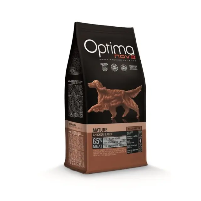 Optima Nova Mature Chicken & Rice Ξηρά Τροφή Σκύλου με Κοτόπουλο & Ρύζι 2kg