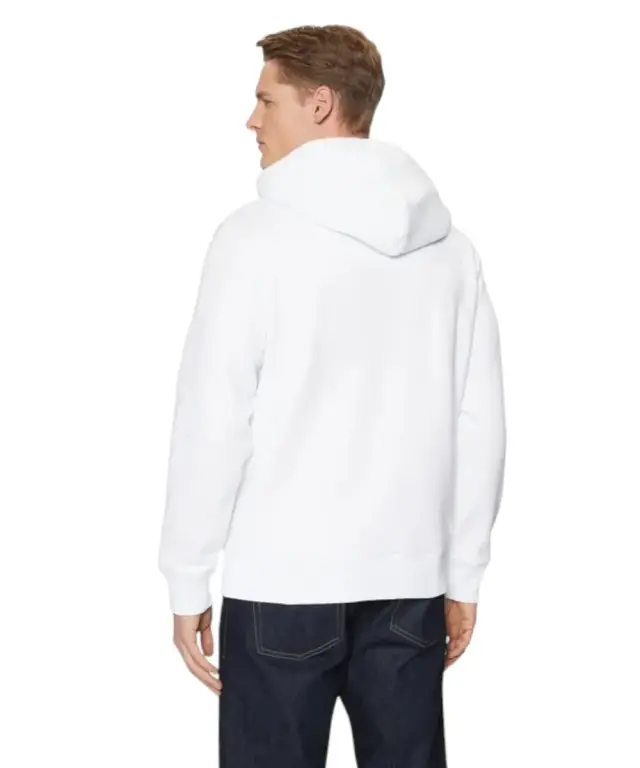 Calvin Klein - Ανδρικό Φούτερ με Κουκούλα Regular Fit J30J323749-YAF Λευκό - 2XL 3