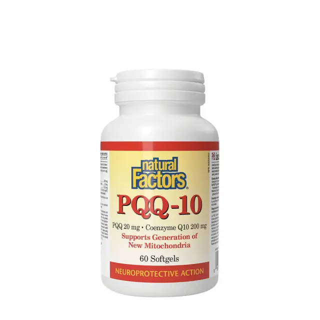 Natural Factors PQQ-10 PQQ 20 mg - Coenzyme Q10 200 mg