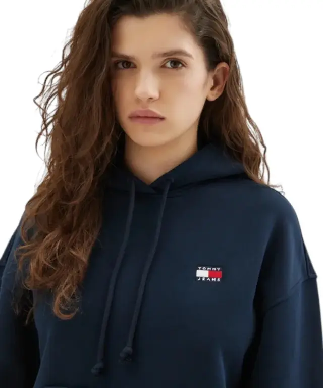 Tommy Hilfiger - Γυναικείο Φούτερ Badge Regular Fit DW0DW19414-C1G Μπλε Σκούρο 3