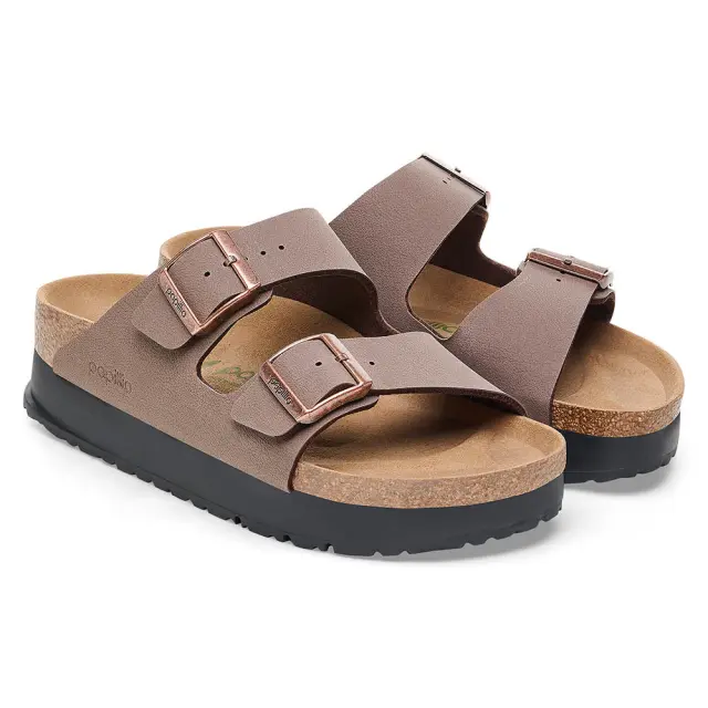 Γυναικείες Ανατομικές Παντόφλες Birkenstock Arizona Pap Platform Flex 1027417 Mocca Narrow Fit Καφέ - 37 2