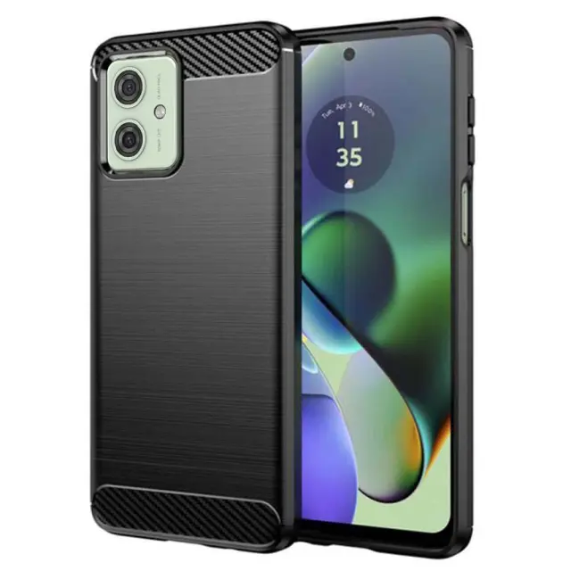 Techsuit® Carbon Silicone για Motorola Moto G54 /G54 Power Edition / Moto G64 - Black
