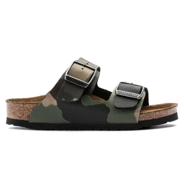 Birkenstock Πέδιλα Παιδικό Birko-Flor(ανθεκτικό υλικό της Birkenstock-επιτρέπει την επαφή με το νερό) Πράσινο BIR/ARIZONA CAMO KIDS 1017373 KHAKI