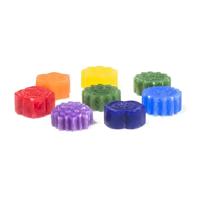 Αρωματικά Κεριά Chakra Wax Melts για Καυστήρες ή Diffuser (8 τεμάχια) 2