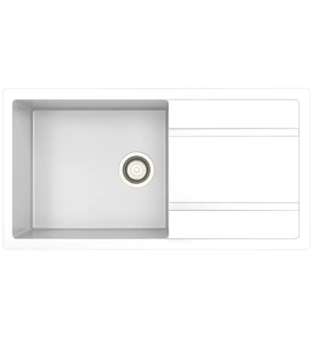 ΝΕΡΟΧΥΤΗΣ ΑΠΟ ΓΡΑΝΙΤΗ ΕΝΘΕΤΟΣ UNIXTON KRONOS-110 100X50 1B 1D White