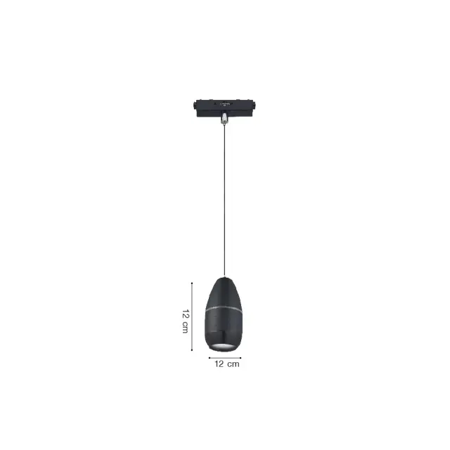 Inlight Κρεμαστό Φωτιστικό LED 5W 3CCT για Ultra-Thin μαγνητική ράγα σε λευκή απόχρωση D:9Χ12cm (TMU0220-White) 2