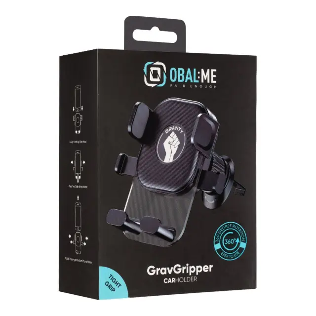 OBAL:ME GravGripper Car Holder Black
