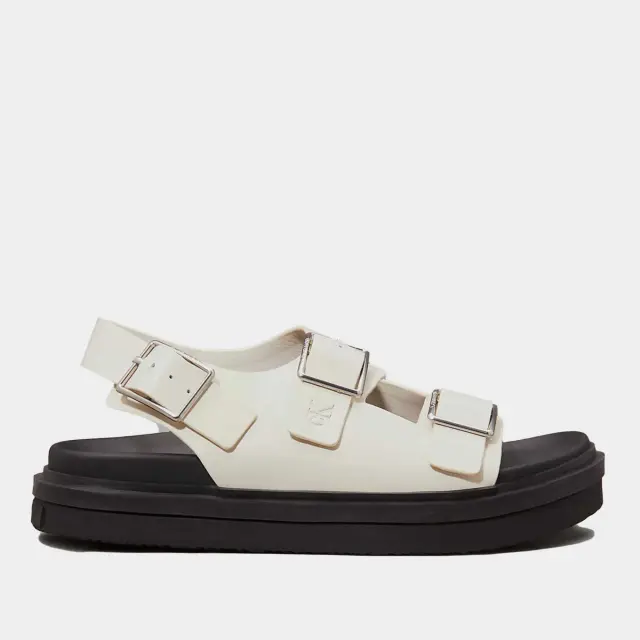 Γυναικεία Δερμάτινα Σανδάλια Calvin Klein YW0YW01785 AEO Μπεζ Μπεζ - 37