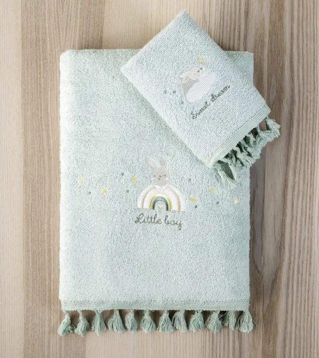 Πετσέτες Βρεφικές Σετ 2Τ 30x50-70x140 400gsm Nima Petit Bebe Veraman 100% βαμβακερό