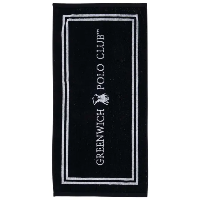 Πετσέτα Γυμναστηρίου 45x90 400gsm Essential Greenwich Polo Club 3942 Black 100% βαμβακερό