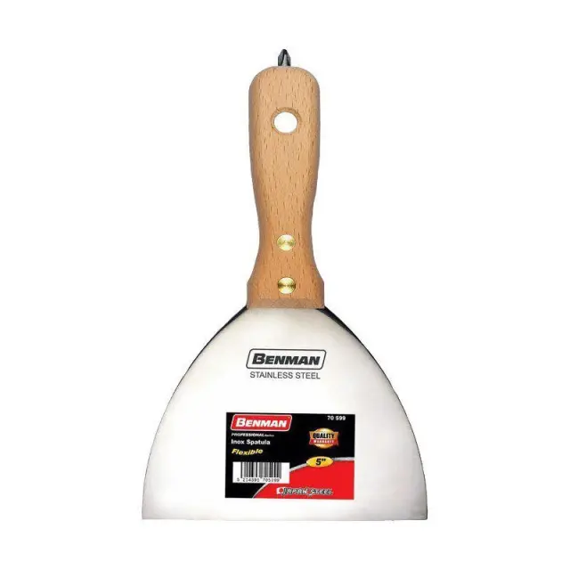Benman 70599 - Βιδοσπάτουλα Inox 125mm με Ξύλινη Λαβή
