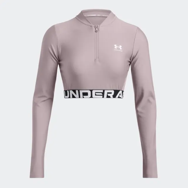 Under Armour HeatGear Rib 1/4 Top (1388692-015) - Γκρί 2