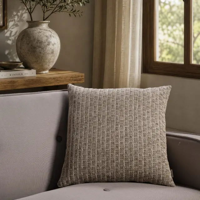 Μαξιλαροθήκη Joliet 08 khaki TEORAN 65x65cm δαπέδου