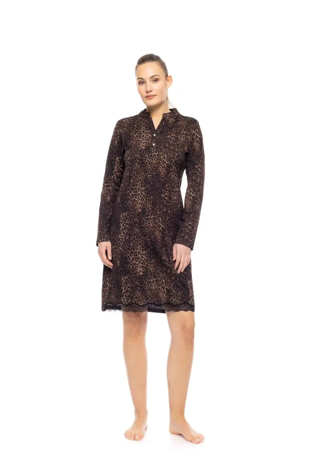 W1718 - Type - NIGHTGOWN LEOPARD