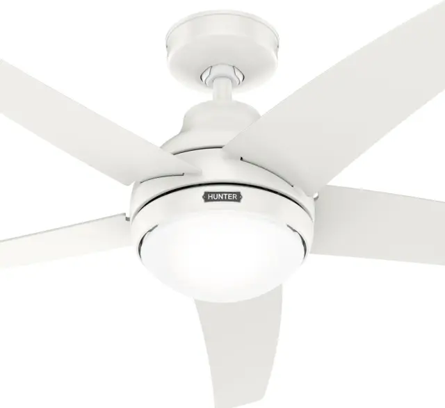Hunter Bernard 132 Fresh White - Ανεμιστήρας Οροφής με Φωτιστικό 3