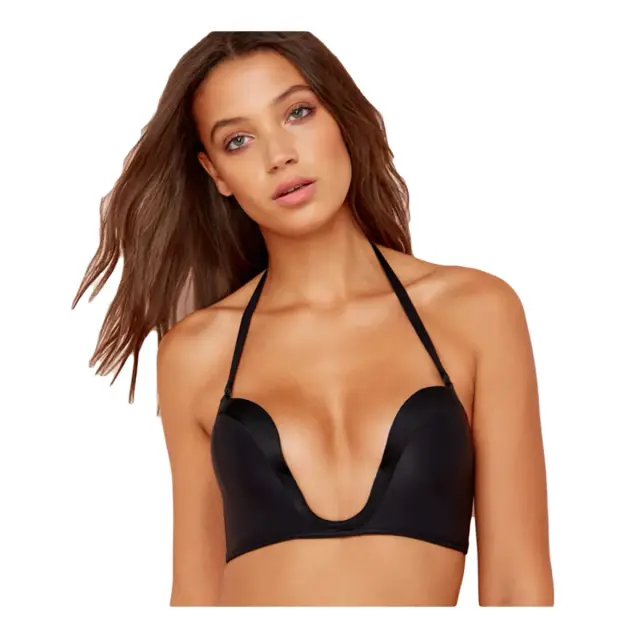 Wonderbra Γυναικείο Σουτιέν Βαθύ Ντεκολτέ Ultimate Plunge Bra, Χρώμα Μαύρο 3