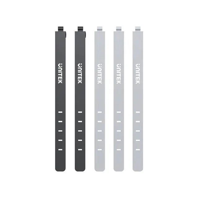 UNITEK Silicone Cable Tie Set Black / Gray (OT1095A03)