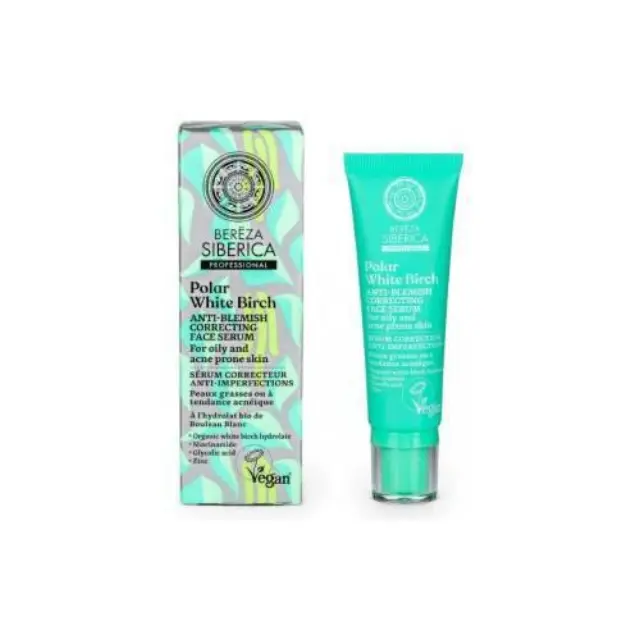Natura Siberica Bereza Polar White Birch Anti-Βlemish Correcting Face Serum Ορός Προσώπου Κατά των Ερεθισμών, 30ml