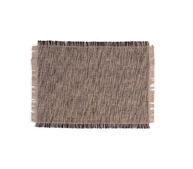 Nef-Nef Homeware Σουπλά Σετ 2 Τμχ Varis Jute 33x48 Black