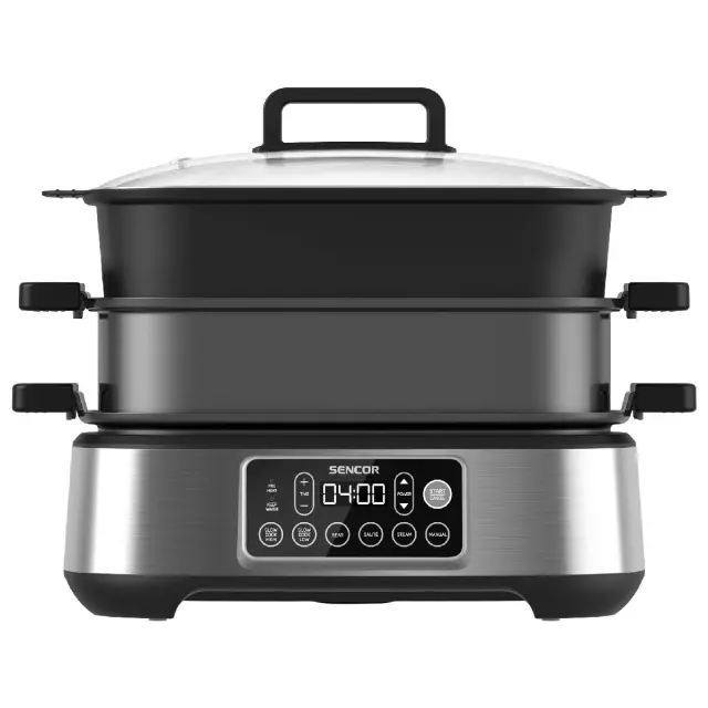 Ηλεκτρική Γάστρα Sencor SPR 6300BK με Grill Rice Cooker και Ατμομάγειρα Χωρητικότητα 6lt 3