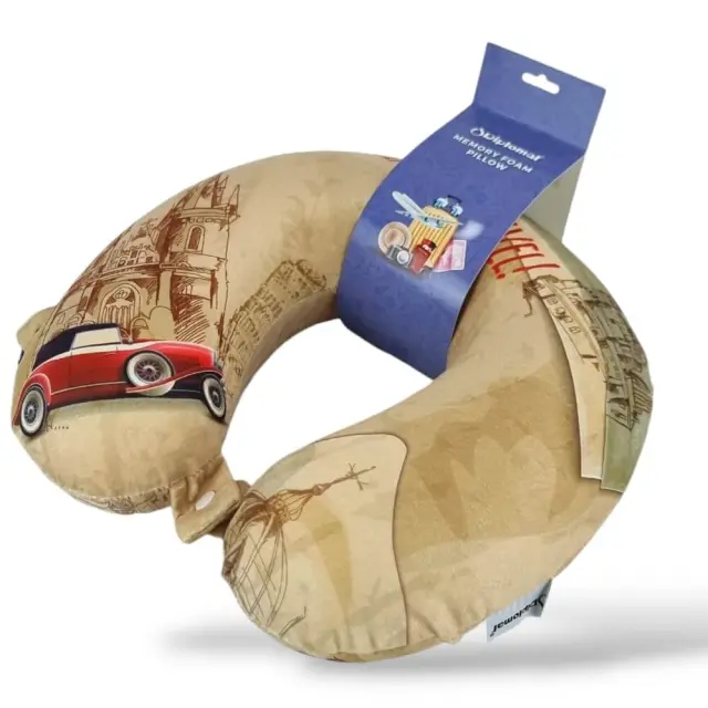 Μαξιλάρι Αυχένα Ταξιδίου Memory Foam Diplomat ACPIL4. Time To Travel 2