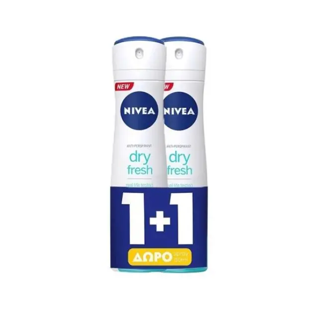 Nivea Dry Fresh Deodorant Anti-Persipirant Spray 2x150ml