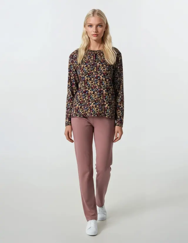W1117_1 - Type - PYJAMA PURPLE FLOWERS - XXL
