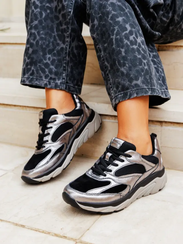 Gabor Sneakers Γυναικείο δέρμα/δέρμα Nubuck Μαύρο GAB/76936 67-SCHWARZ 2