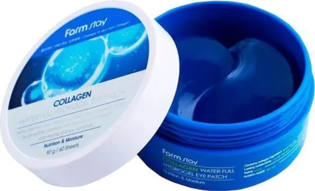 FarmStay Collagen Water Full Hydrogel Patches Ματιών για Θρέψη 60τμχ
