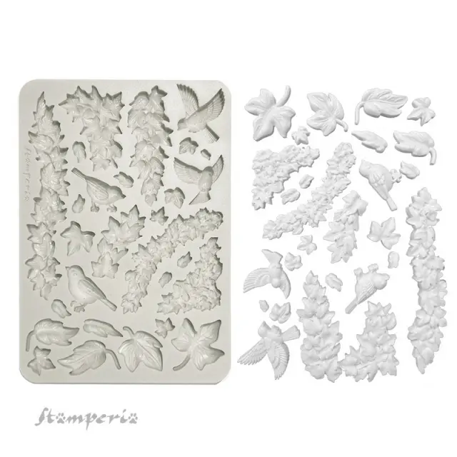 Καλούπι σιλικόνης A5, 15×21cm, Stamperia, House of Roses, Ivy