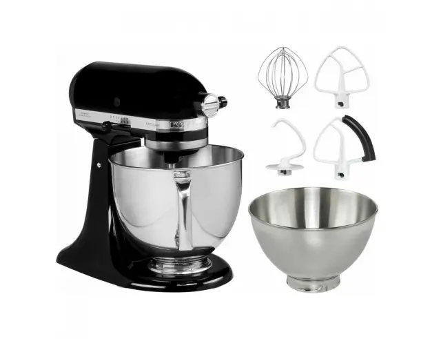 Κουζινομηχανή KitchenAid Artisan 5KSM175PSEOB με ισχύ 300W, 10 ταχύτητες και χωρητικότητα 4.8L & 3L - Onyx Black5KSM175PSEOB 3